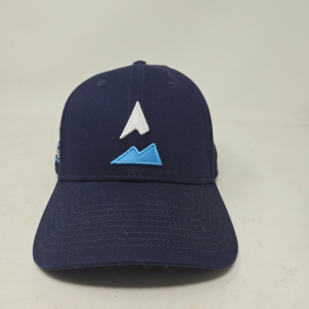 Denali Navy Blue Snapback Baseball Hat Mountain Logo One Size Fits Most